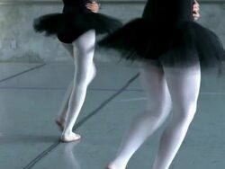 WS TD TU PAN Group of young ballerina girls performing spanish themed dance piece while holding flamenco fans in their hands / Rancho Mirage, California, United States  Stock Footage