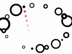 ELLIPSE : white back (WIPE) Stock Footage