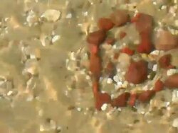 HD Heart shape under transparent water Stock Footage