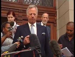 WRAP Thatcher leaves court, Margaret Thatcher in UK News Clip