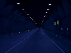 Tunnel (blue) Stock Footage