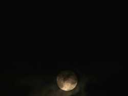 Full moon in cloud Stock Footage