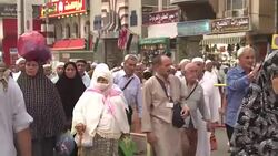 CLEAN : Muslim pilgrims arrive in Mecca ahead of hajj News Clip