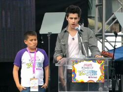 SPEECH: David Henrie on looking for a philanthropic cause to get involved in (Anamorphic) at the Variety's Power of Youth 2010 at Hollywood CA. (Footage by WireImage Video/GettyImages) Stock Footage