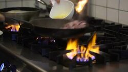 Professional restaurant or hotel kitchen Stock Footage