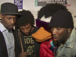 INTERVIEW - Watch the Duck is happy to be in attendance and help withSandy relief. They  talk about the importance of music for children and how they met each other in band.  Stock Footage