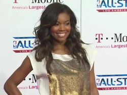 Gabrielle Union at the T-Mobile Magenta Carpet At The 2011 NBA All-Star Game at Los Angeles CA. (Footage by WireImage Video/GettyImages) Stock Footage