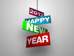 Happy New Year 2012 Stock Footage