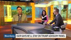 Disney's Iger Says He'll Stay on Trump Advisory Panel News Clip