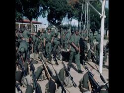 SYND 22 4 77 MOROCCAN TROOPS PREPARING FOR ACTION IN SHABA PROVINCE IN ZAIRE News Clip