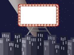 marquee at night with light beam Stock Footage