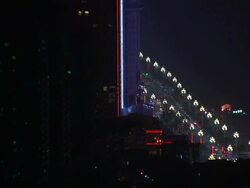 Wide shots of Chongqing city skyline. News Clip