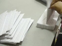 Put the envelope Stock Footage