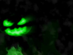 Spooky Halloween Pumpkin LOOP Stock Footage