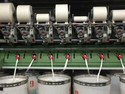 Textile Factory - Spinning, Yarn Production Stock Footage