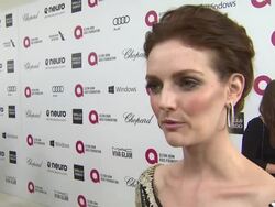 INTERVIEW - Lydia Hearst - Elton John AIDS Foundation Presents 22nd Annual Academy Awards Viewing Party Sponsored By Chopard, Neuro Drinks And Wells Fargo Stock Footage