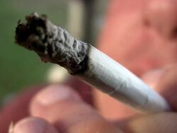 HD 1080i Closeup of Cigarette 4 Stock Footage