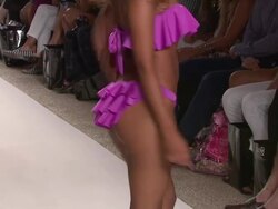 EVENT CAPSULE CLEAN: Nicolita - MBFW Miami Swim 2012 Stock Footage