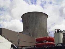 HD Coal Power Plant Emissions (Real Time) Stock Footage