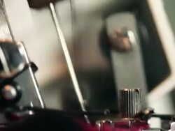 Macro shot of running sewing machine Stock Footage