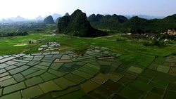 Aerial Guilin Stock Footage