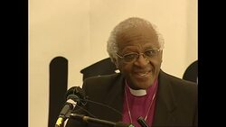 Desmond Tutu speaking at AIDS event News Clip