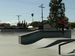 skateboard 50-50 grind Stock Footage