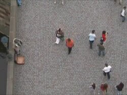 Man playing accordion in Charles Bridge-Prague Stock Footage