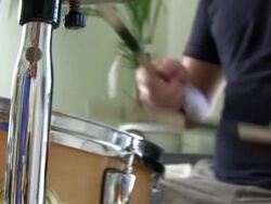 Playing Drum Stock Footage