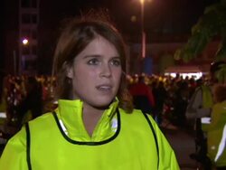 Princess Eugenie Grab on Charity Cycle News Clip