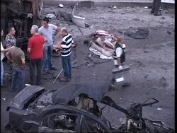 Pix from scene of today's explosion, min blames Syria for attack Instructional Video