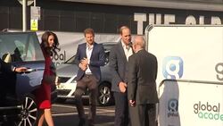 Prince William, Catherine Duchess of Cambridge and Prince Harry open The Global Academy News Clip