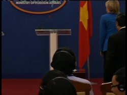 Clinton arrives for ASEAN meeting ADDS Clinton presser, Canada-India bilats News Clip