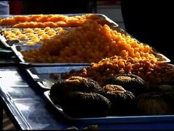 Food Preparation: Cooked Pumpkin, Squash Stock Footage