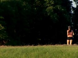 HD: Jogging In The Country Side Stock Footage