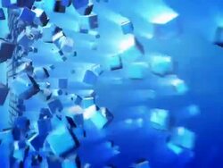 Broadcast earth map builded from cubes / with hotspots Stock Footage