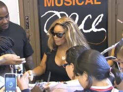 Wendy Williams at the Ambassador Theatre. Stock Footage