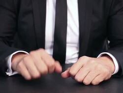 Bored and Stressed Businessman Stock Footage