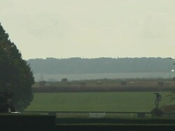 Pan Left Reveal Water Fountain York Yorkshire United Kingdom Stock Footage