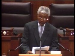 SOUTH AFRICA: MANDELA'S FAREWELL SPEECH TO PARLIAMENT News Clip