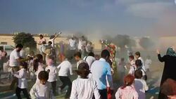 CLEAN : Syria: volunteers stage colour carnival for displaced children News Clip