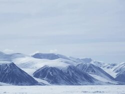 WS PAN View of snowy tundra / Antarctica Stock Footage