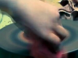 Hands making pottery on a Wheel Stock Footage