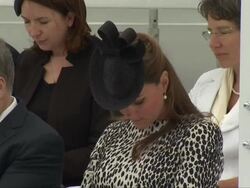 Catherine Duchess of Cambridge praying News Clip