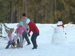 Happy winter time Stock Footage