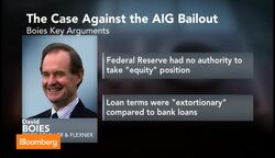 AIG Bailout Lawsuit Shifts to Governments Defense News Clip