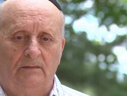 Holocaust Surivor Portrait Stock Footage