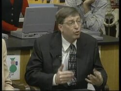 USA: NEW YORK: MICROSOFT CHIEF BILL GATES VISITS HARLEM SCHOOL News Clip