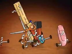 Loopable running stationary on a wooden top Stock Footage