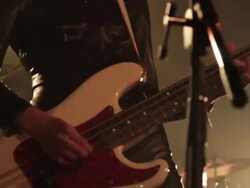 Bass guitarist. Close-Ups. Stock Footage